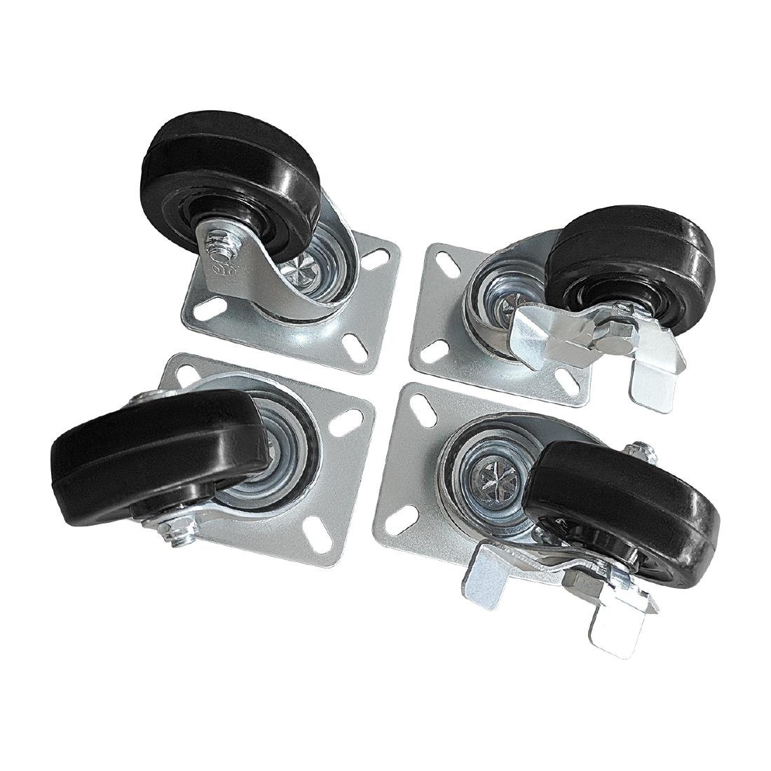 Roulettes Polar (lot de 4) - NISBETS