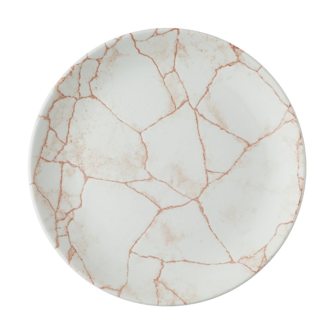 Assiettes rondes Churchill Studio Prints Kintsugi Evolve Coral 220mm (Lot de 12)