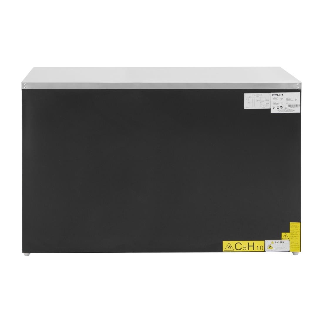 Table réfrigérée positive trois portes Polar série G noire 400 L - NISBETS