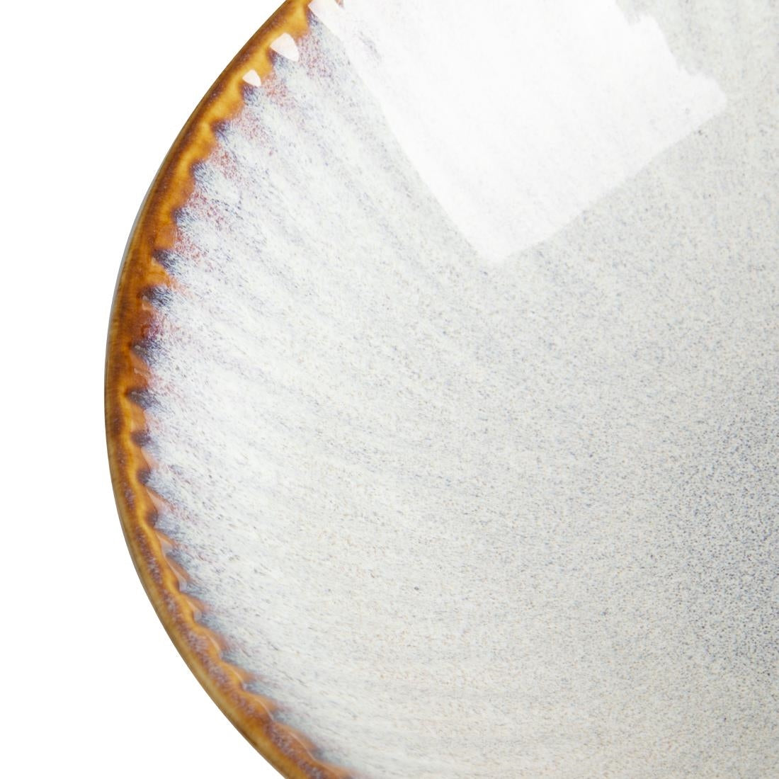 Bols évasés Olympia Drift en relief gris 155 mm (lot de 6)