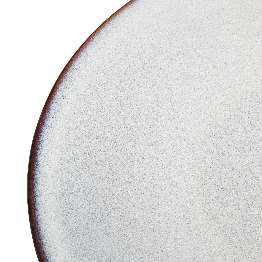 Assiettes plates Olympia Drift gris uni 230 mm (lot de 6)