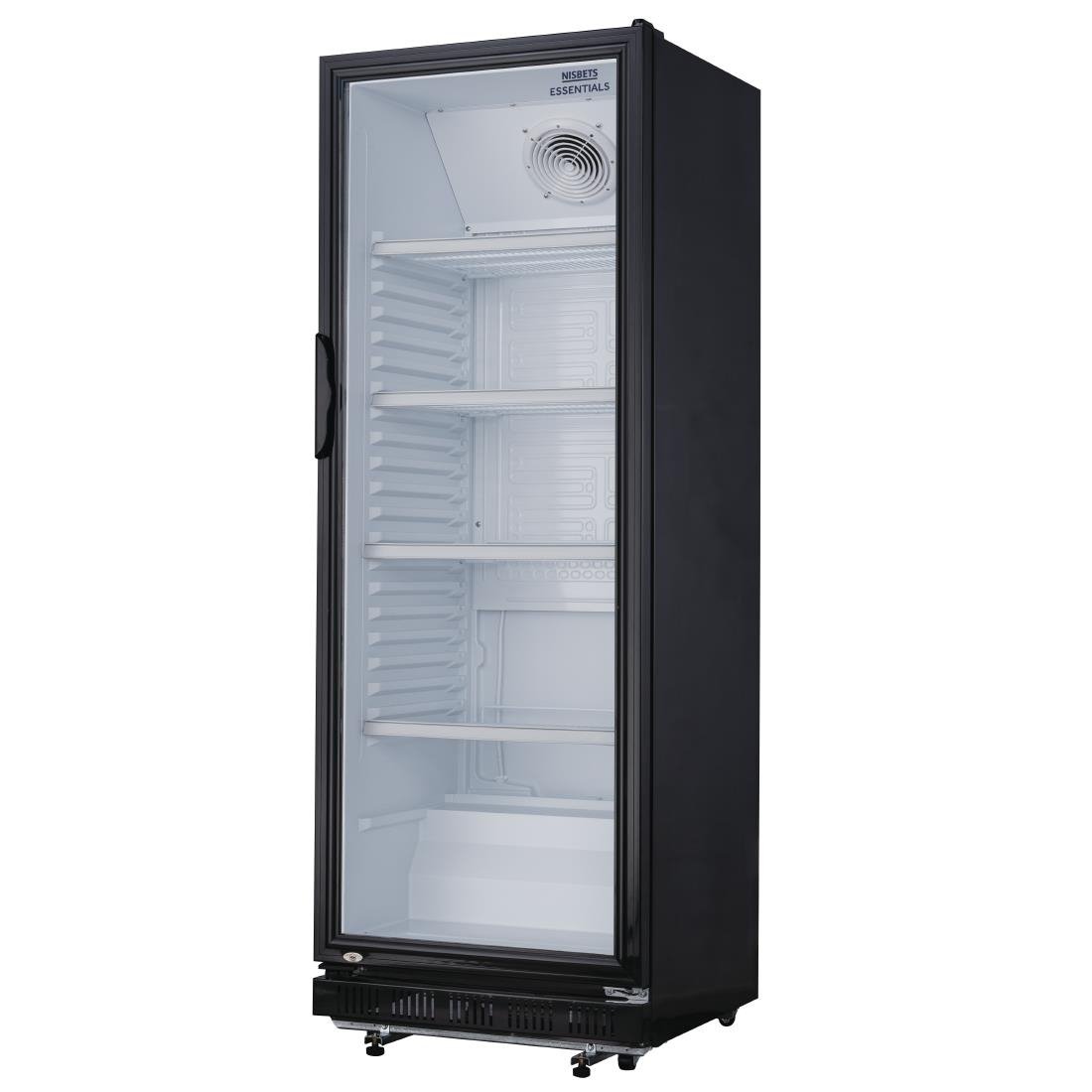 Vitrine réfrigérée verticale Nisbets Essentials noire 346L