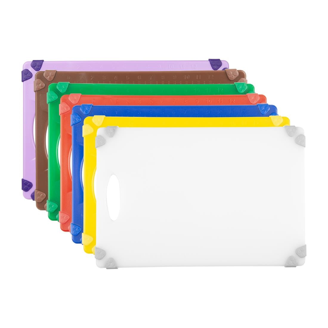 Planche à découper antidérapante professionnelle Hygiplas blanche 458x306mm