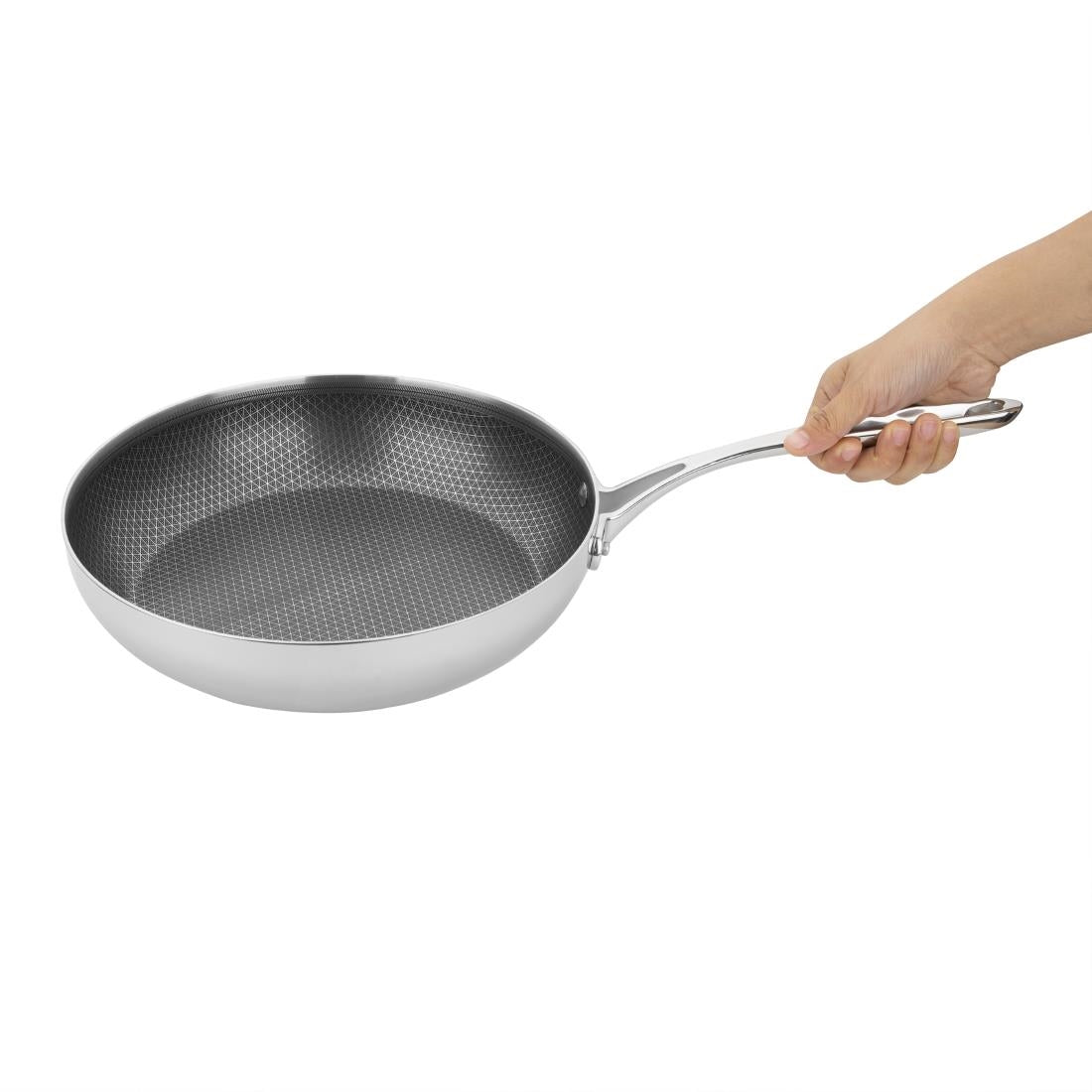 Sauteuse en inox avec revêtement Tri-Shield Vogue 28cm