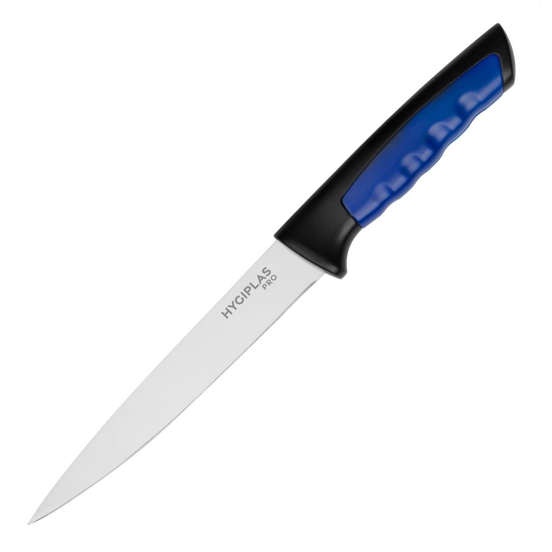 Couteau à filet Hygiplas Pro bleu 15 cm - NISBETS