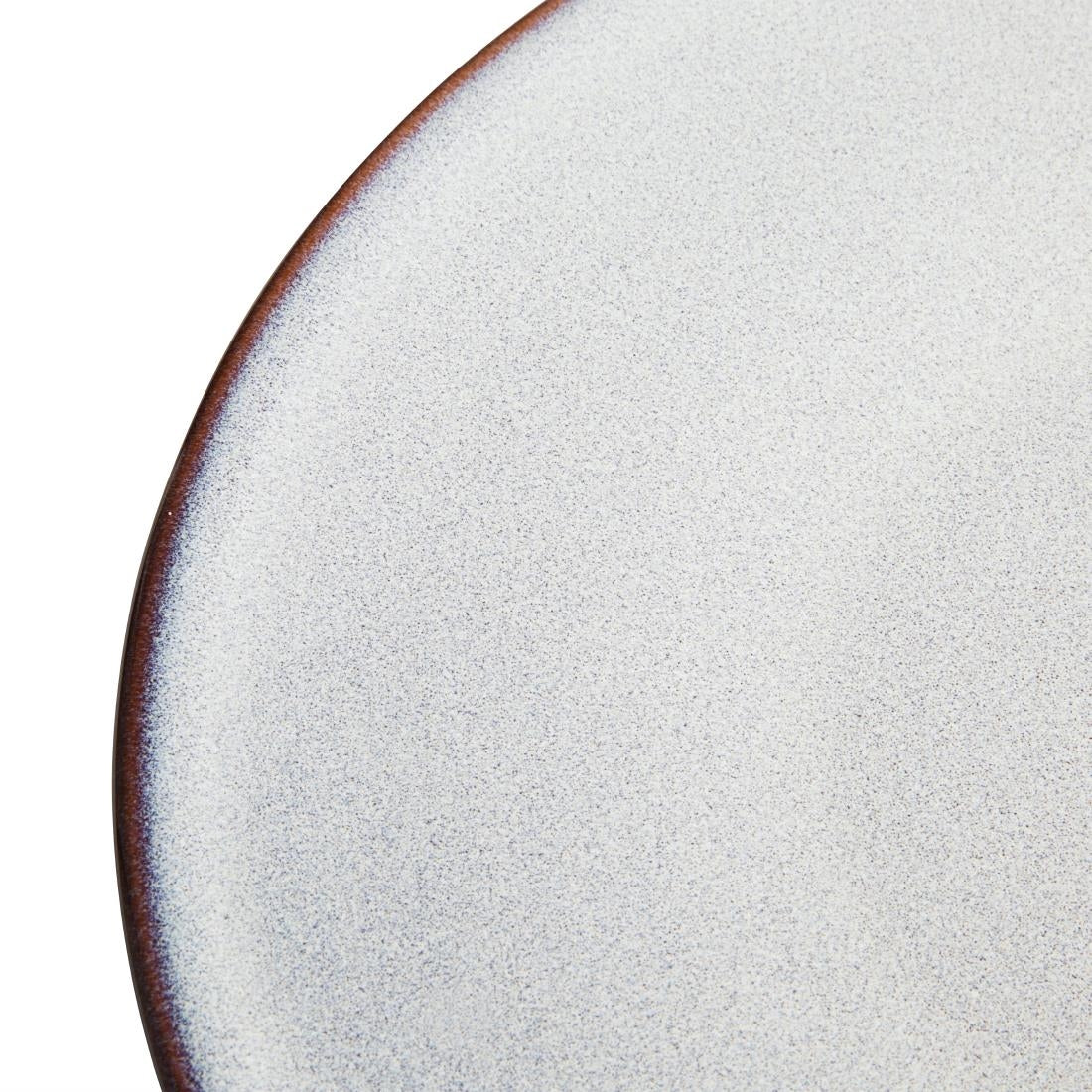Assiettes plates Olympia Drift gris uni 280 mm (lot de 4)