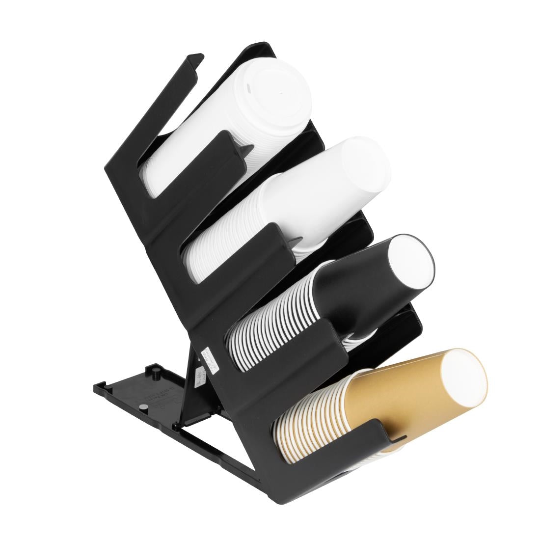 Porte-gobelets en polypropylène noir Nisbets Essentials 4 emplacements