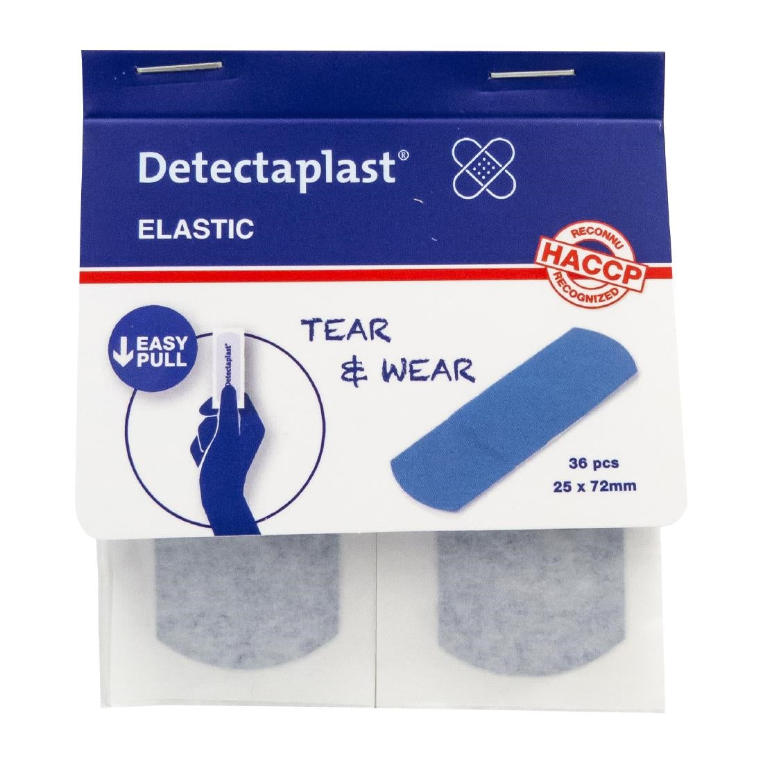 Pansements élastiques Detectaplast 25x72mm (lot de 100)