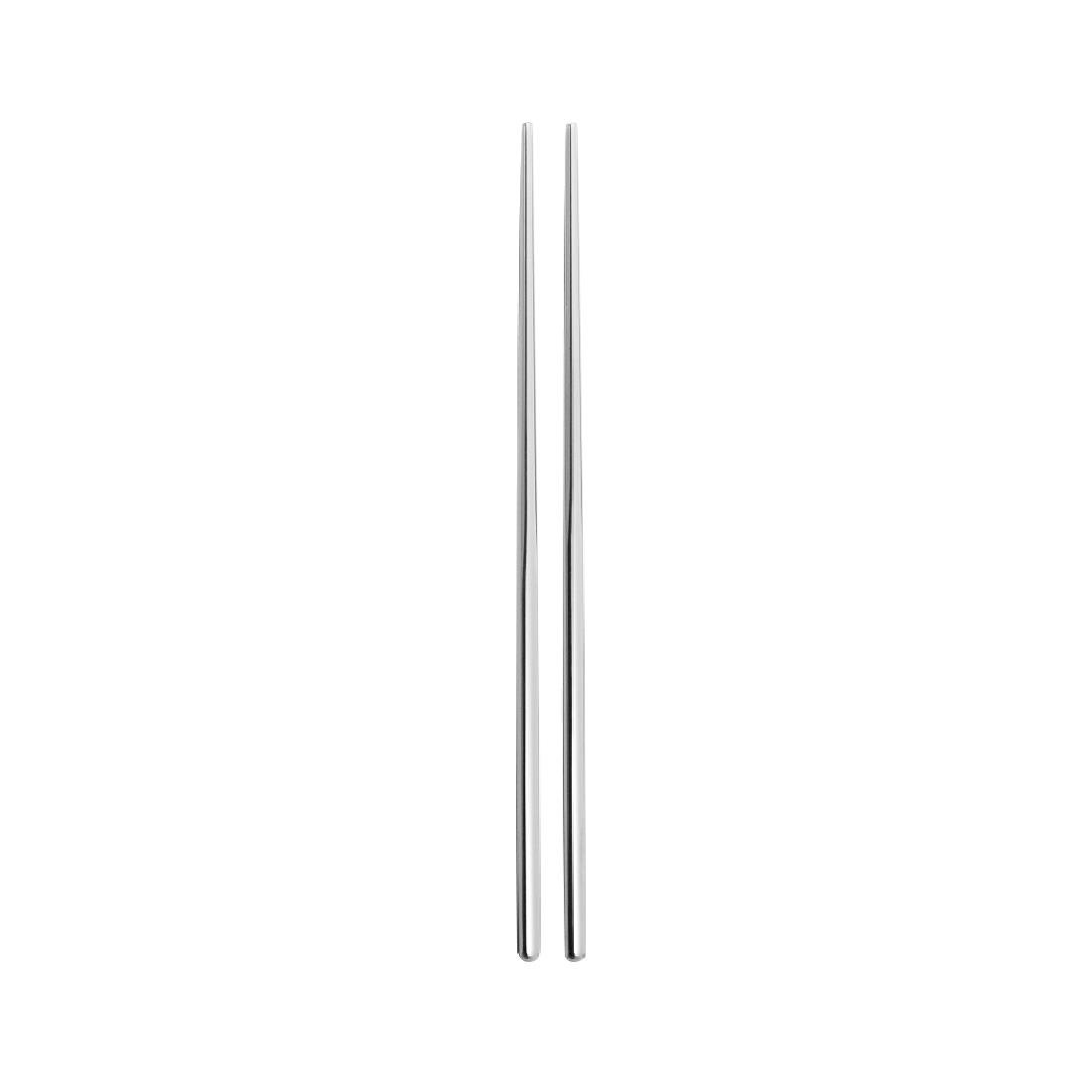Set de baguettes réutilisables en inox satiné 18/10 Comas (lot de 12)