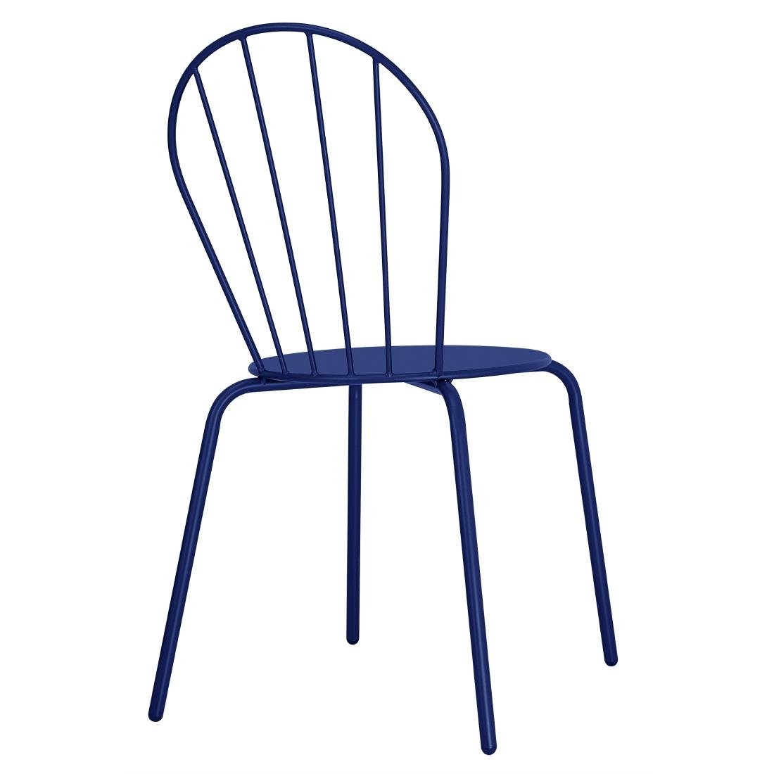 Chaises Bolero Adeline bleu - NISBETS