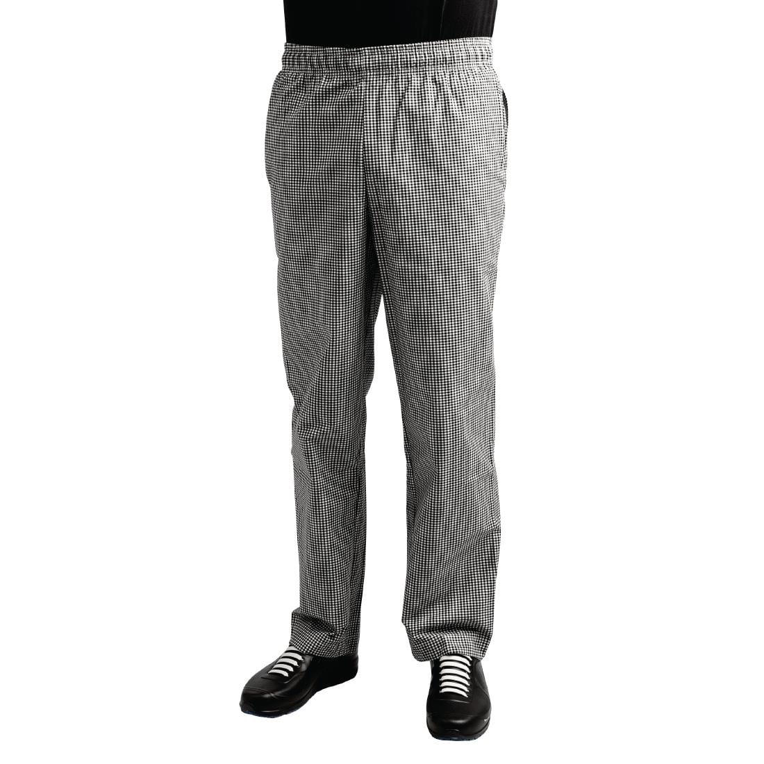 Pantalon de cuisine Whites Easyfit à petits carreaux noirs XS - NISBETS