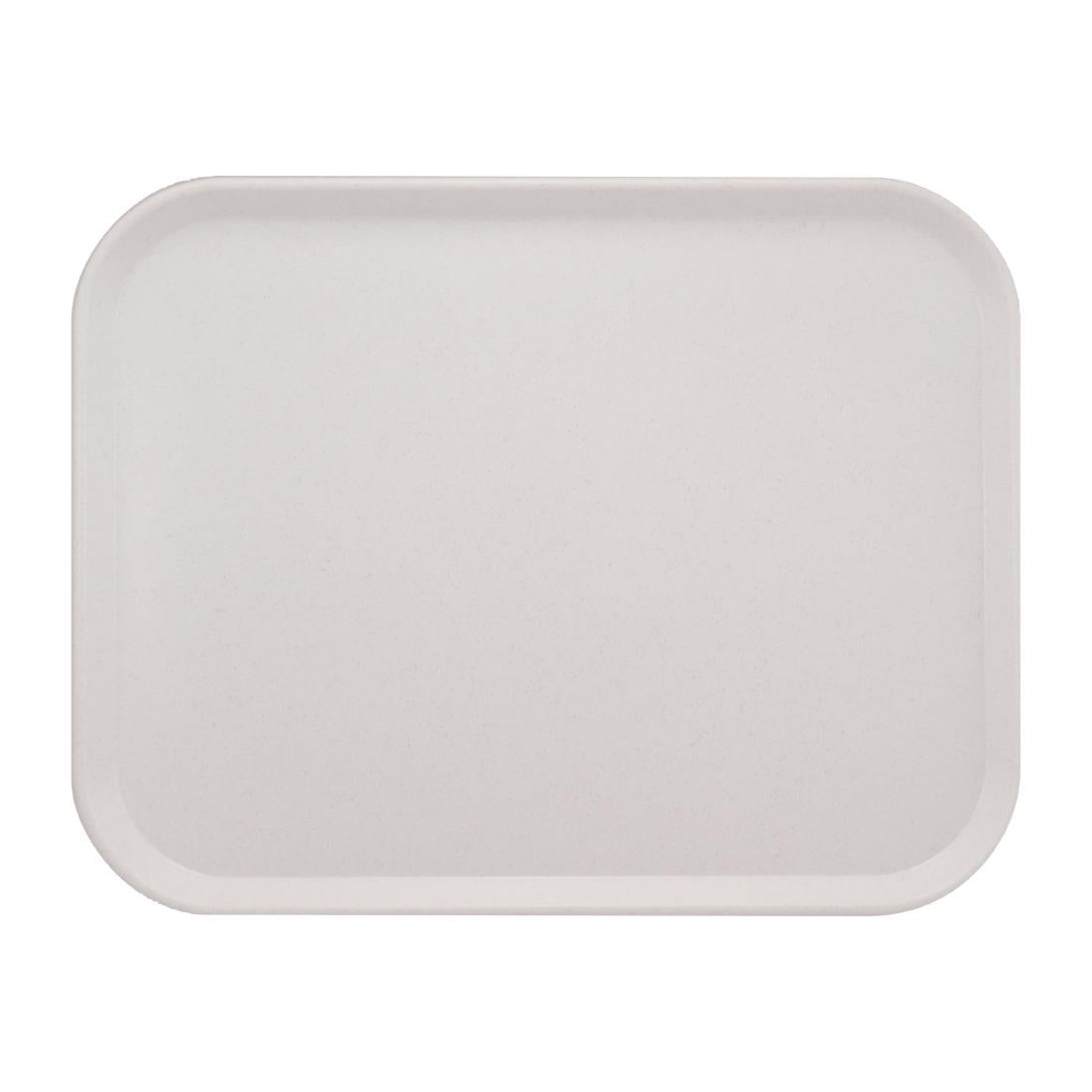 Plateau de service en polyester Roltex America 460x360mm gris moucheté - NISBETS