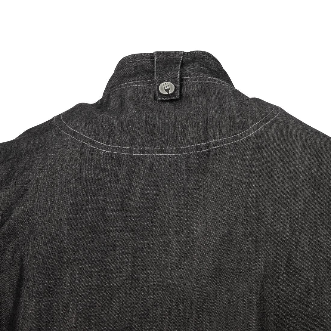 Veste de cuisine mixte denim à manches courtes Chef Works Urban Delancey S - NISBETS