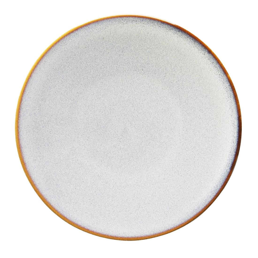 Assiettes plates Olympia Drift gris uni 180 mm (lot de 6)