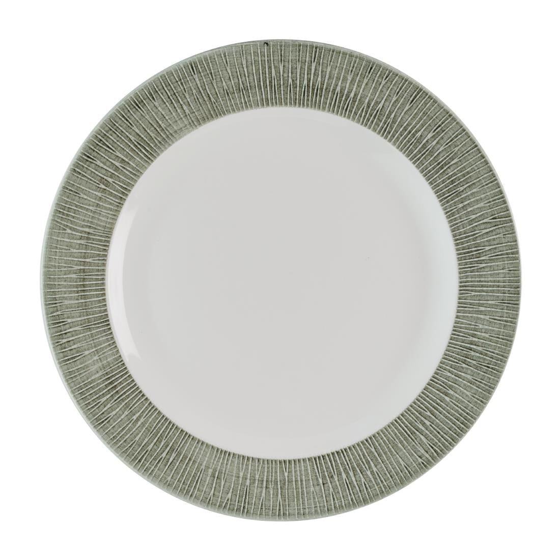 Assiettes classiques Churchill Bamboo Ceramic Spinwash Alpine 305mm (Lot de 12)