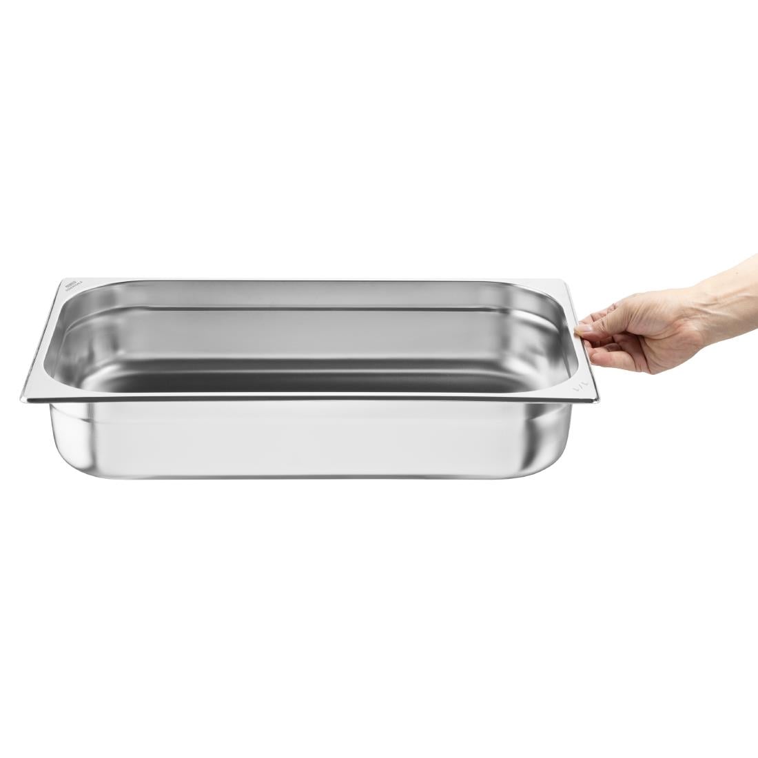 Bacs GN 1/1 en inox Nisbets Essentials 100 mm (lot de 3) - NISBETS