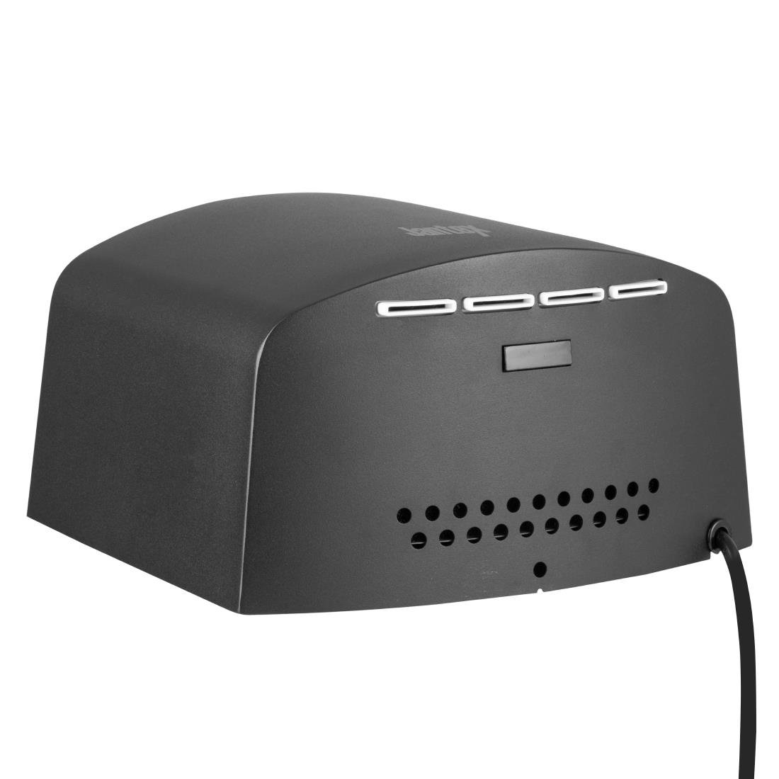 Sèche-mains en acier inoxydable Jantex noir - NISBETS