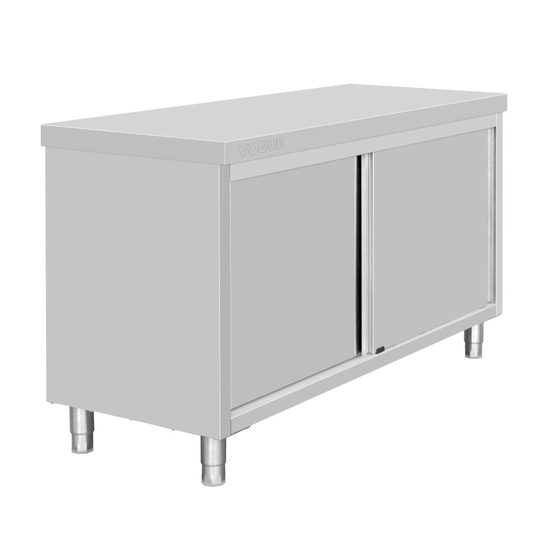 Armoire sur pieds en acier inoxydable Vogue 900x1500x600mm