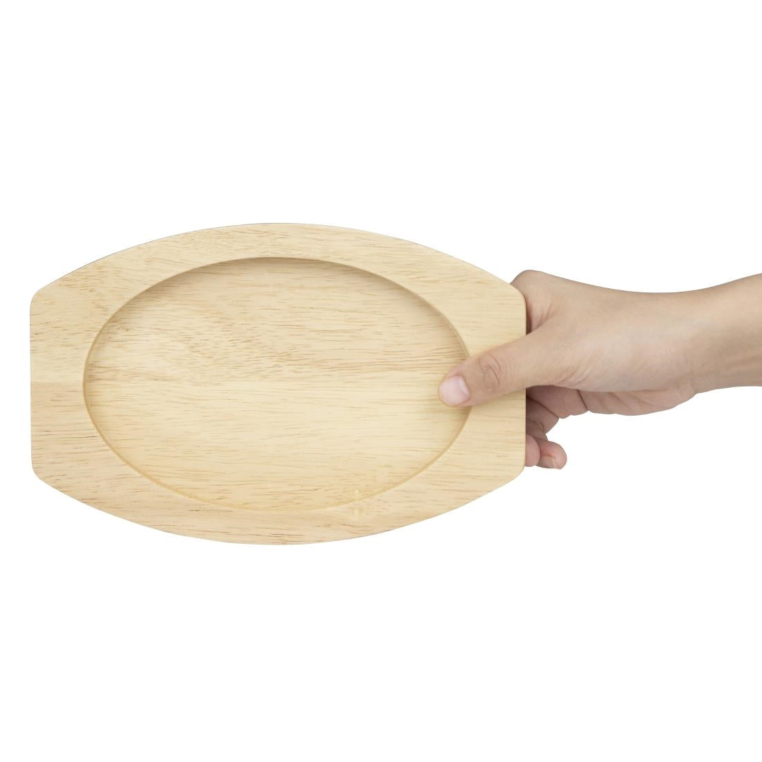 Planche en hévéa pour plat ovale en fonte Olympia 230x135mm pour FW818