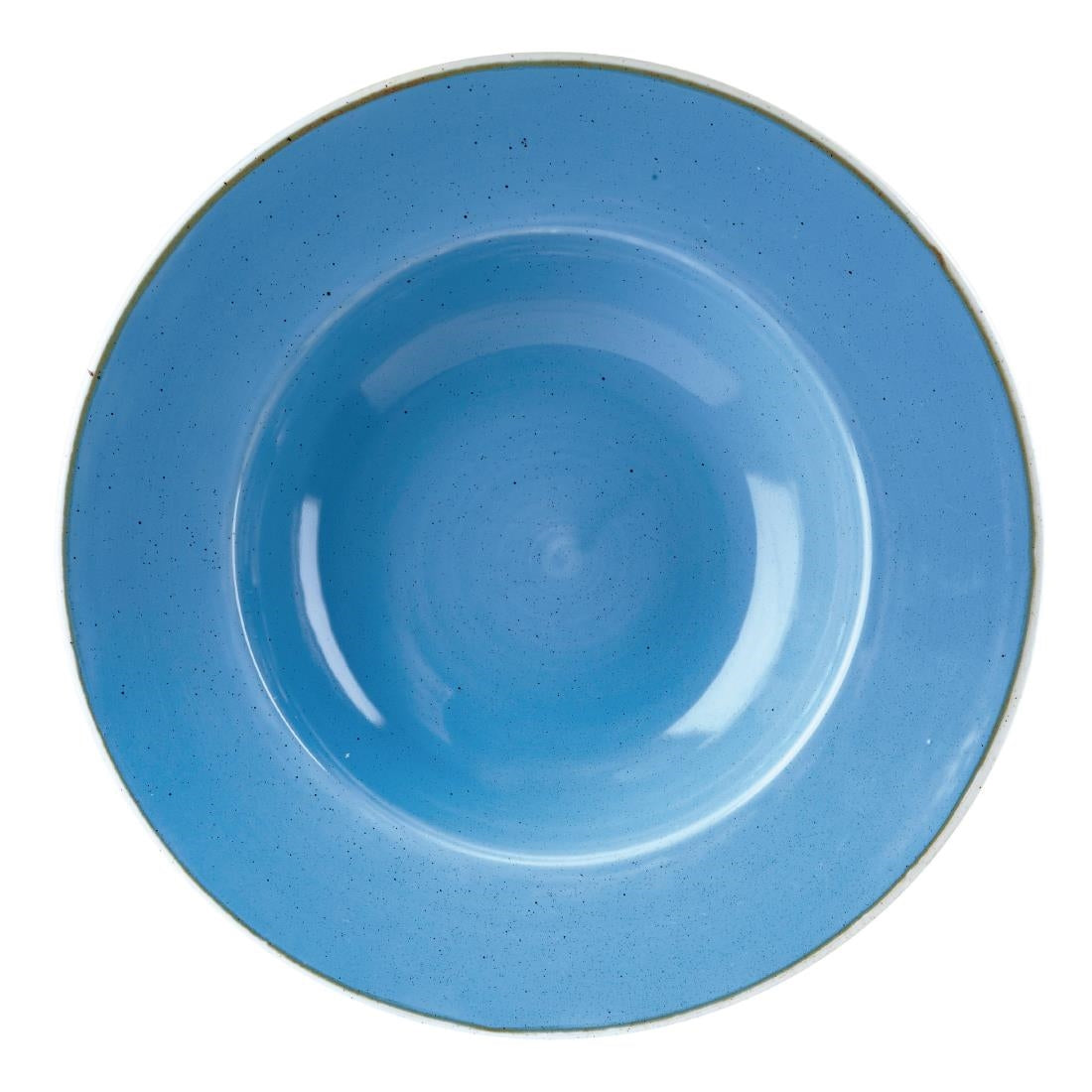 Bols à bord large Churchill Stonecast Cornflower Blue 277mm (Lot de 12)