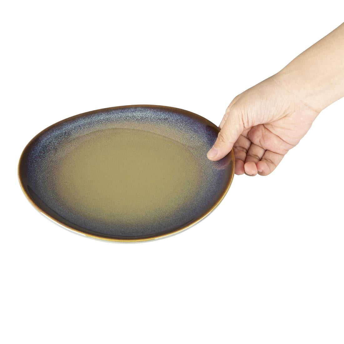 Assiettes plates Olympia Birch aubergine 205mm (Box 6)