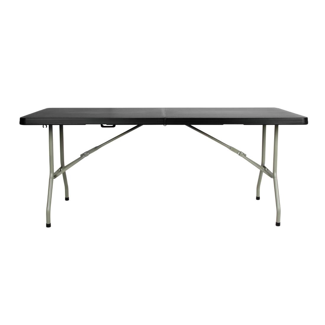 Table pliante rectangulaire Bolero noire 1,8 m - NISBETS