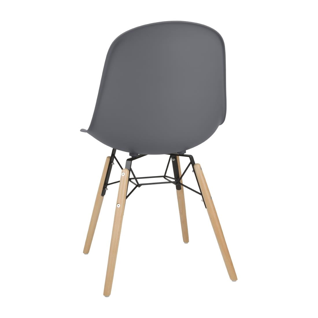 Chaises Bolero Arlo gris foncé (lot de 2) - NISBETS