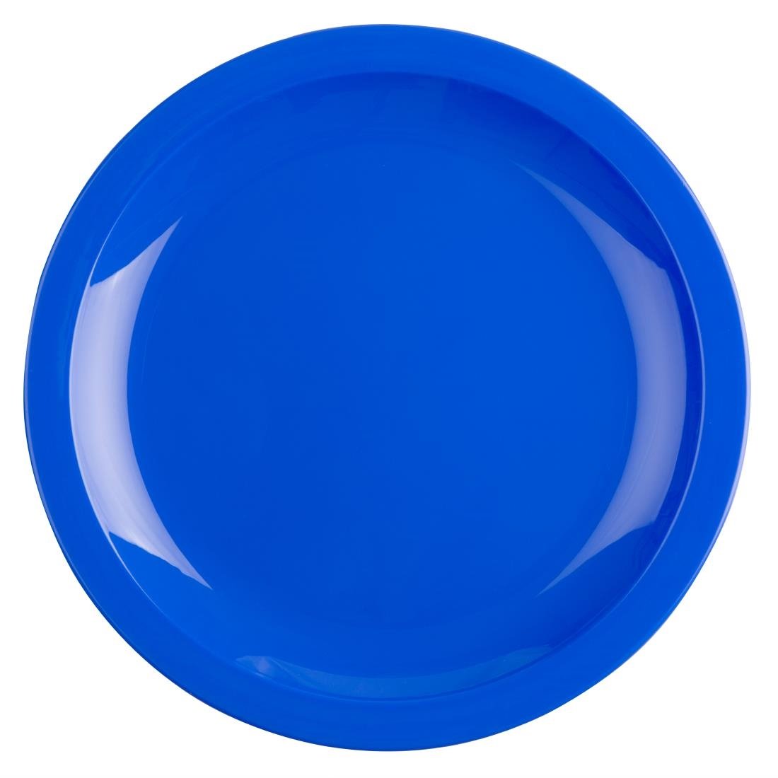 Assiettes en polypropylène Olympia Kristallon bleues 230mm (lot de 12)