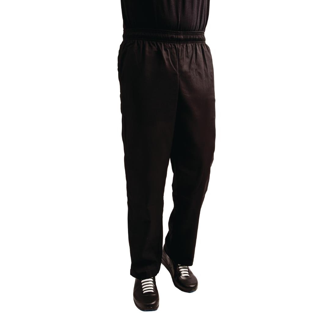Pantalon de cuisine mixte traité au Teflon Easyfit noir - NISBETS