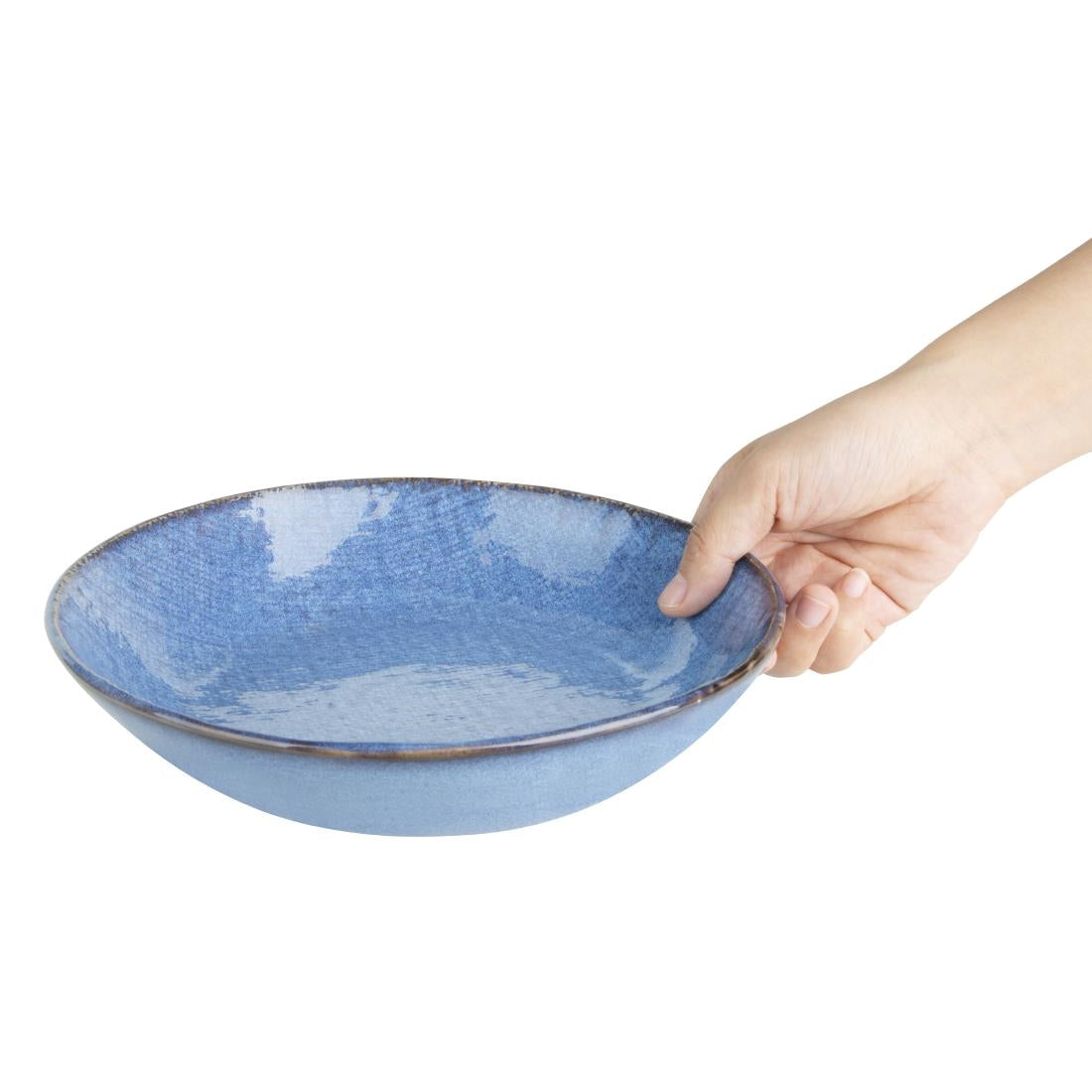 Bols plats Olympia Denim Blue 220 mm (lot de 6)