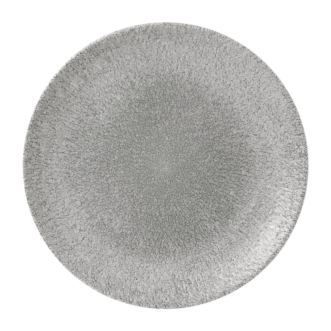 Assiettes rondes Churchill Raku Evolve Jasper Grey 260mm (Lot de 12)