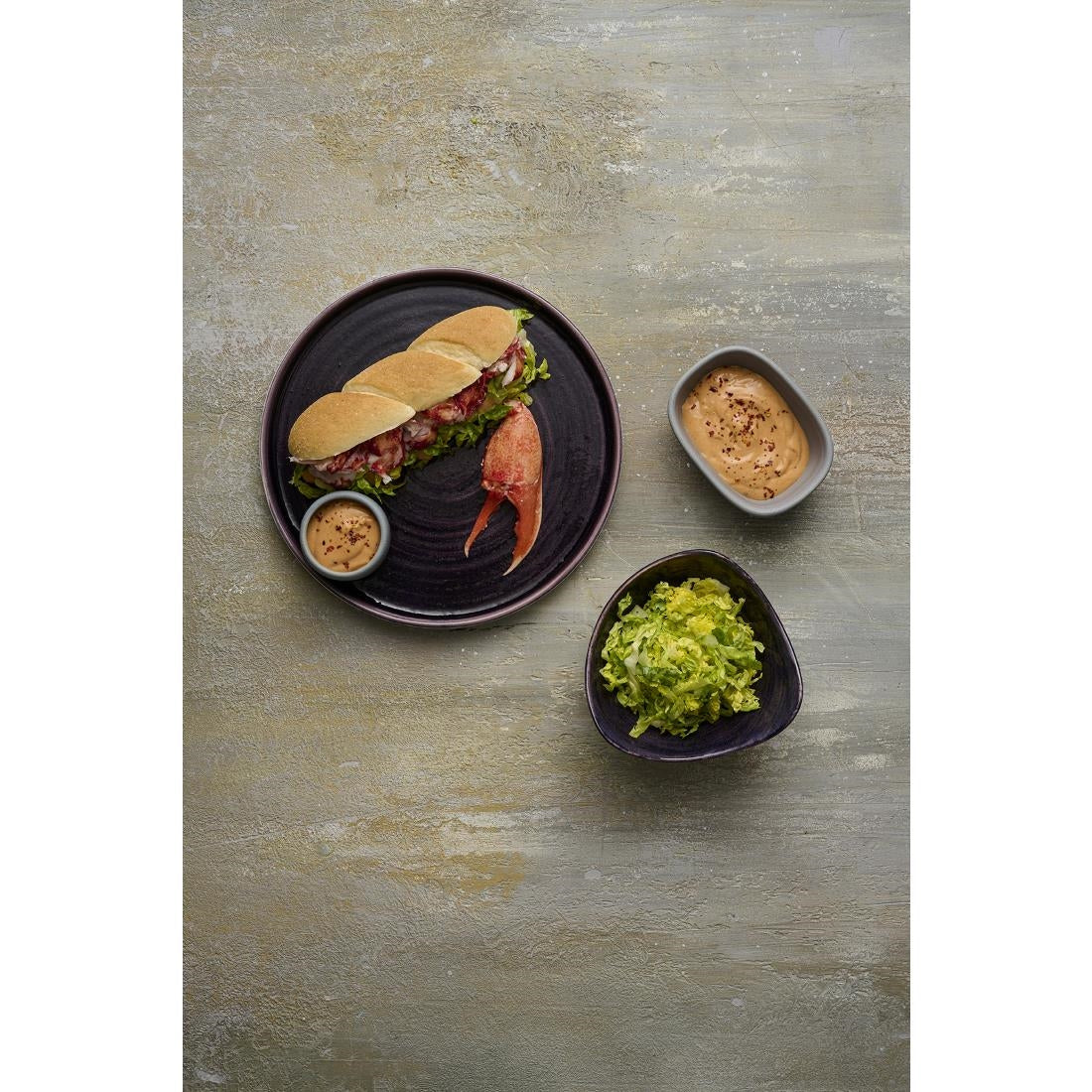 Assiettes rondes Churchill Stonecast Patina Purple 217mm (Lot de 12)