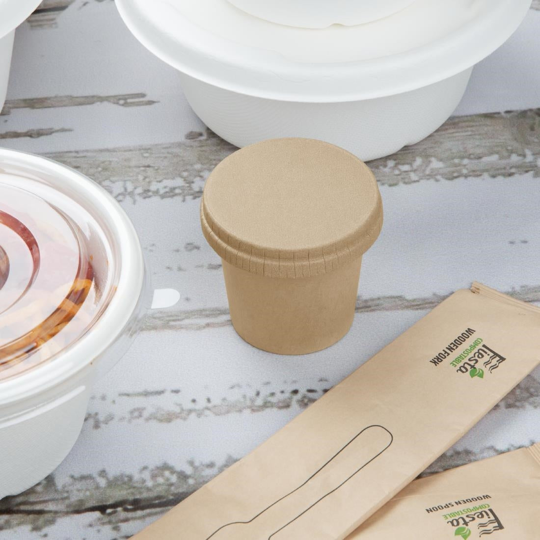 Pots à sauce Fiesta Recyclable 80 ml (lot de 1000)