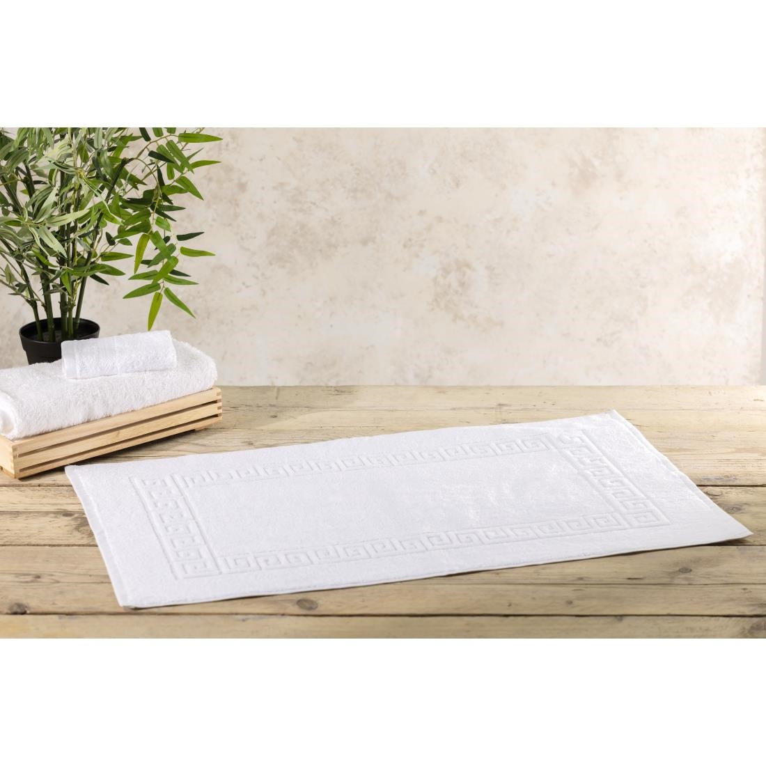 Tapis de bain blanc Comfort Nova Mitre