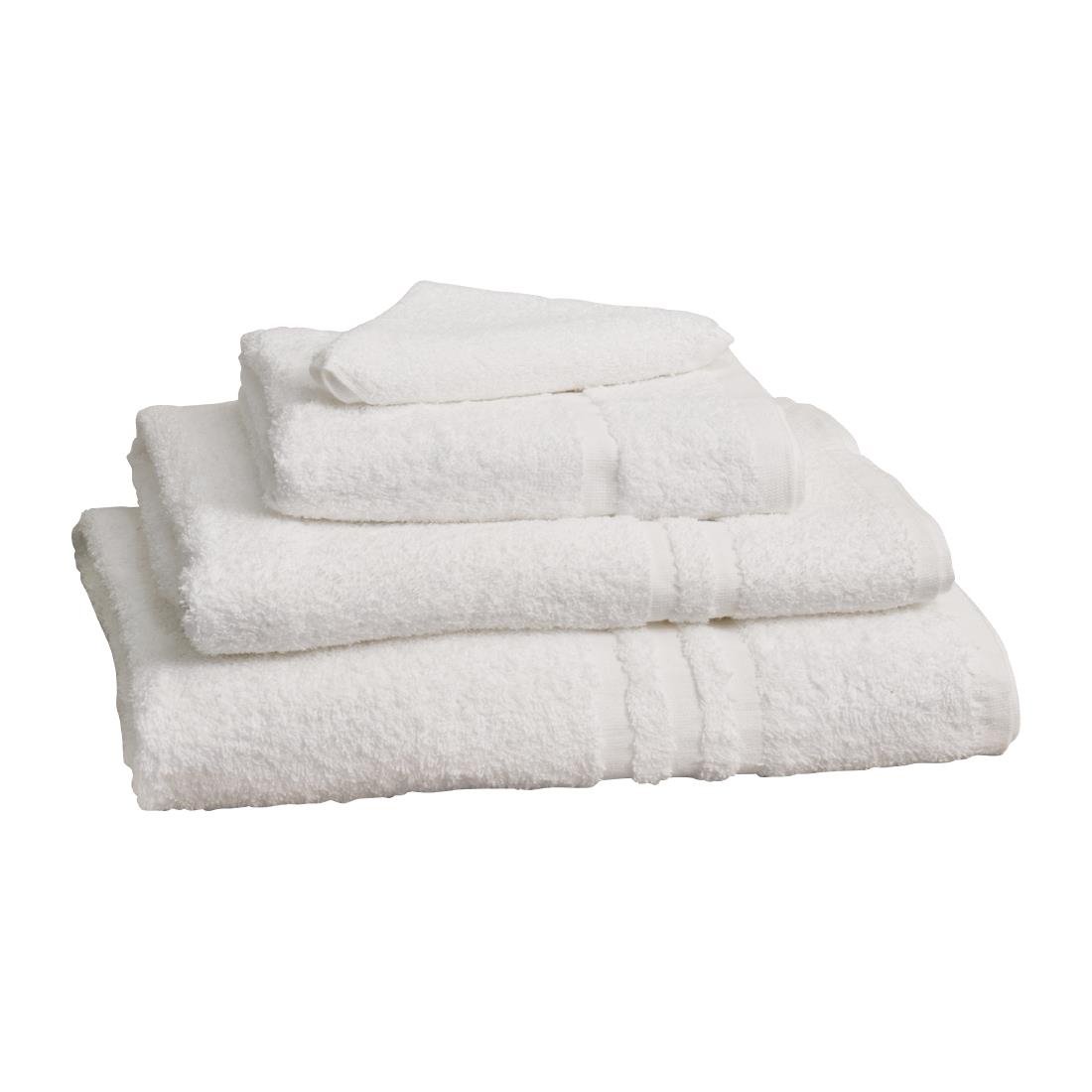 Drap de douche Mitre Essentials Capri blanc - NISBETS