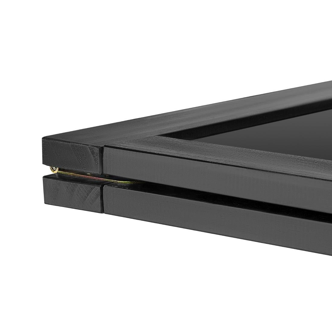 Panneau de trottoir avec cadre en bois noir Olympia 700x1200mm