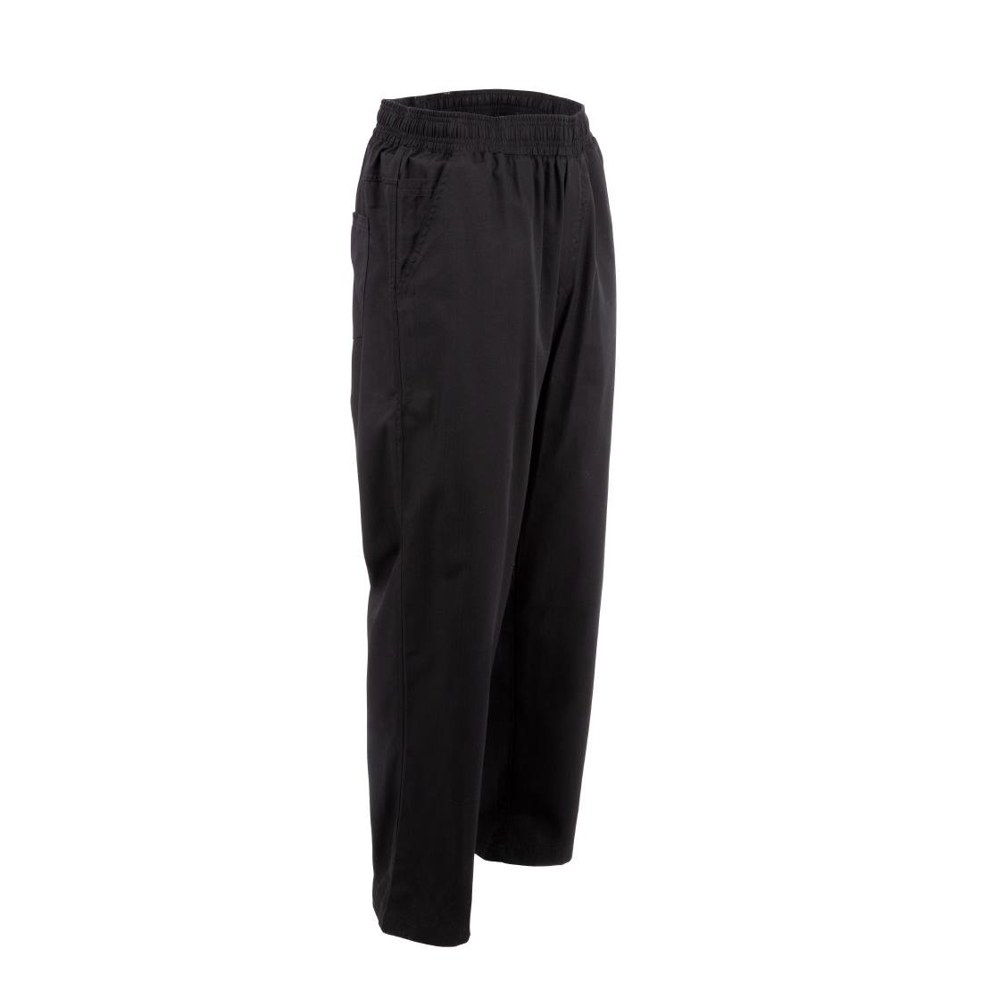 Pantalon de cuisinier ample unisexe Chef Works Better Built Baggy noir - NISBETS
