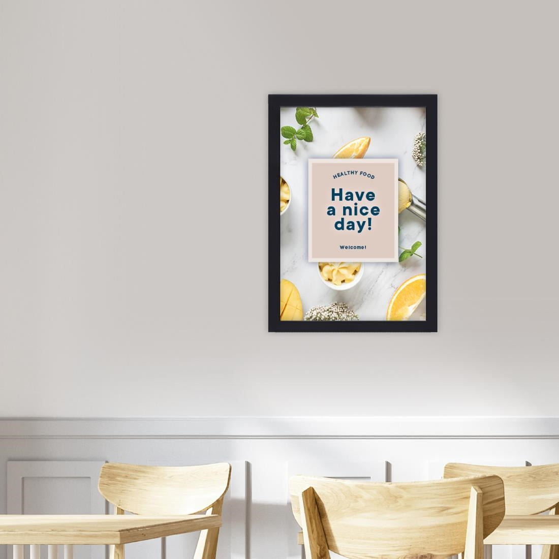 Cadre clipsable Europel A4 25mm noir mat