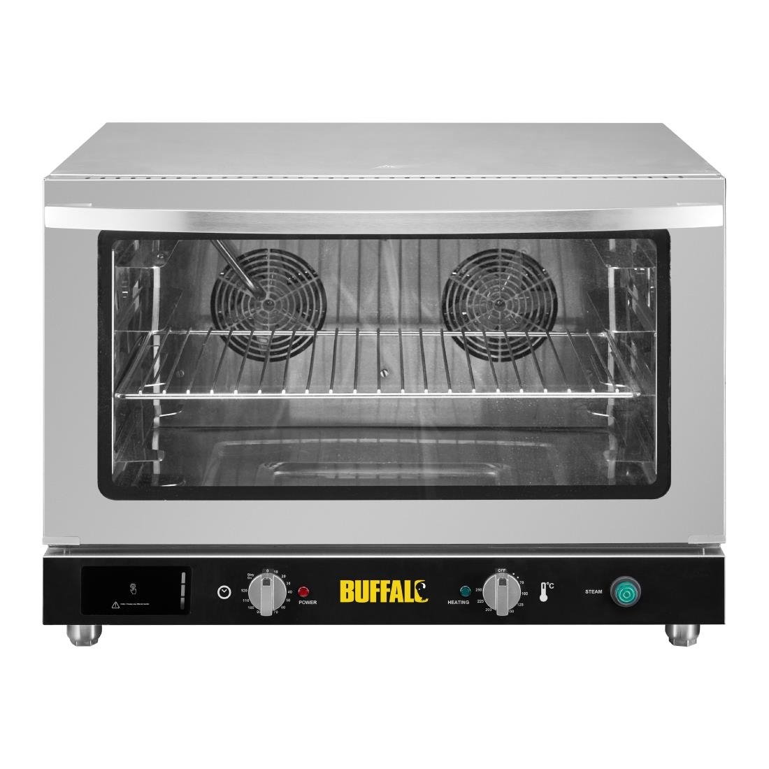 Four pâtissier à convection 4 niveaux avec humidificateur Buffalo 100 L triphasé - NISBETS
