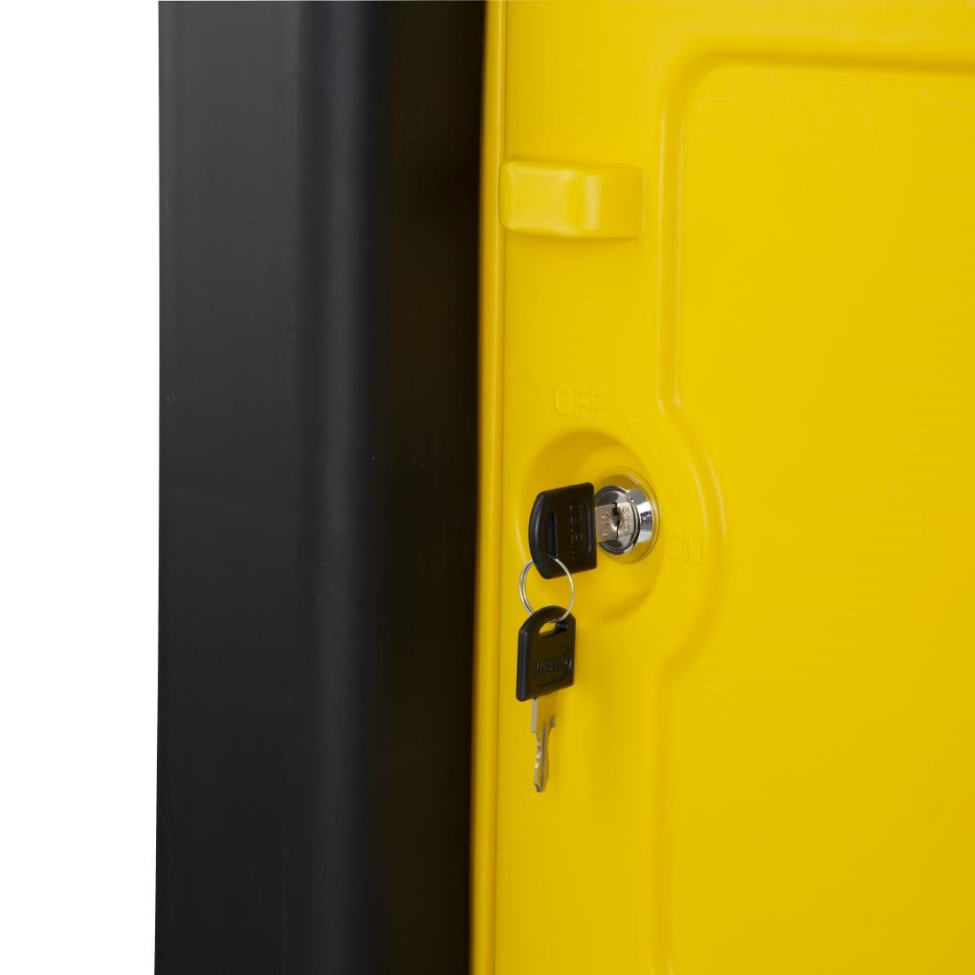 Chariot de nettoyage avec armoire verrouillable Jantex noir