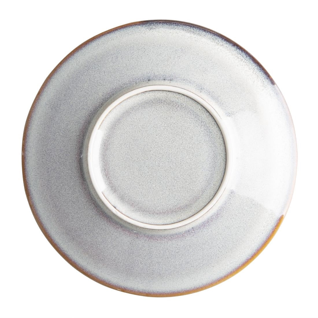 Assiettes plates Olympia Drift gris uni 180 mm (lot de 6)