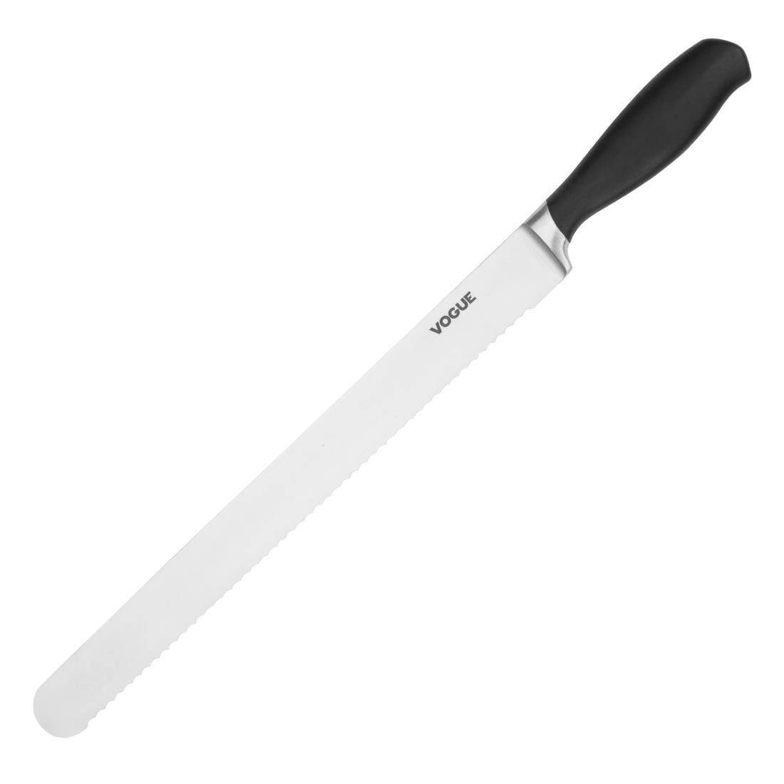 Couteau à trancher dentelé Soft Grip Vogue 30cm - NISBETS