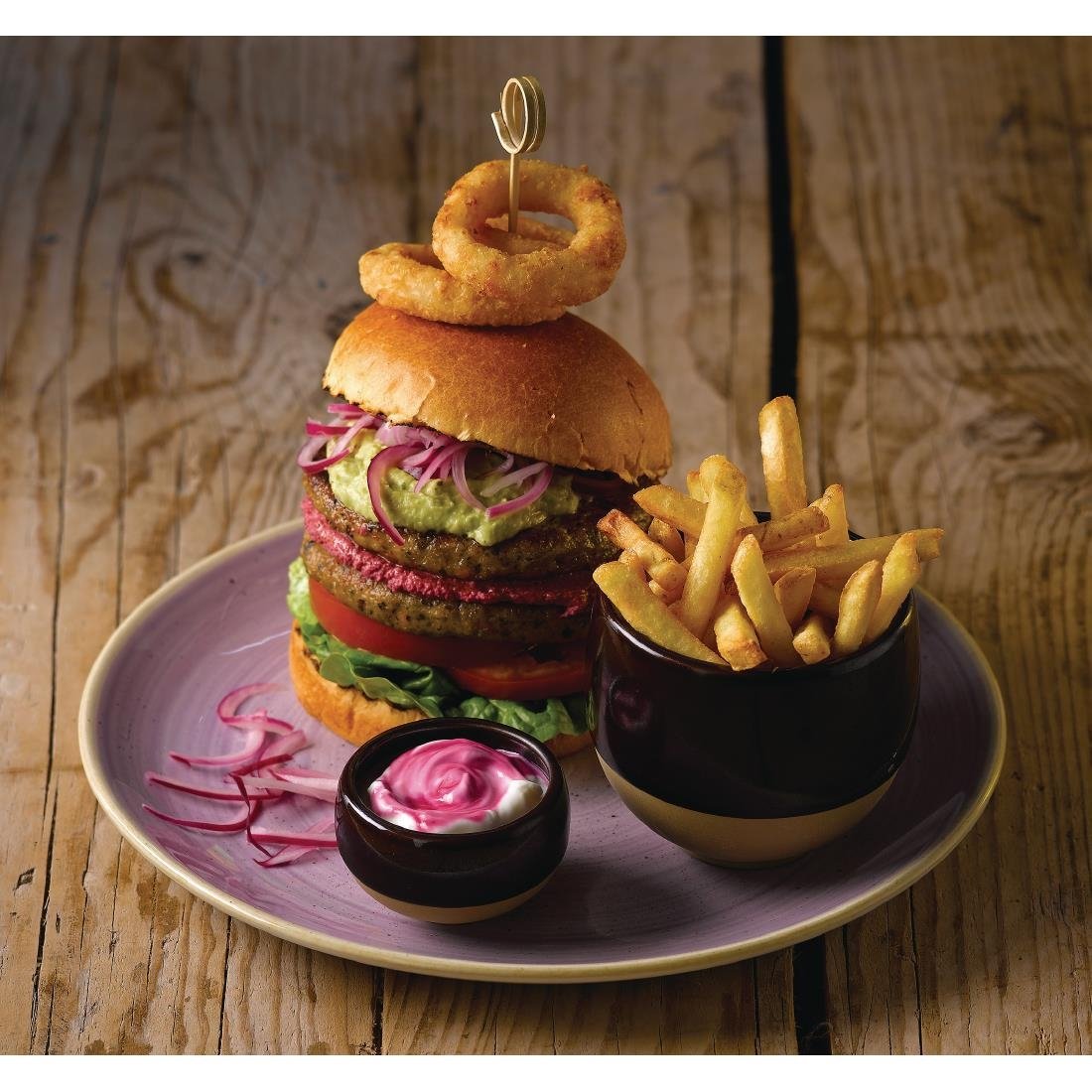 Assiettes coupes rondes Churchill Stonecast Lavender Evolve 286mm (Lot de 12)