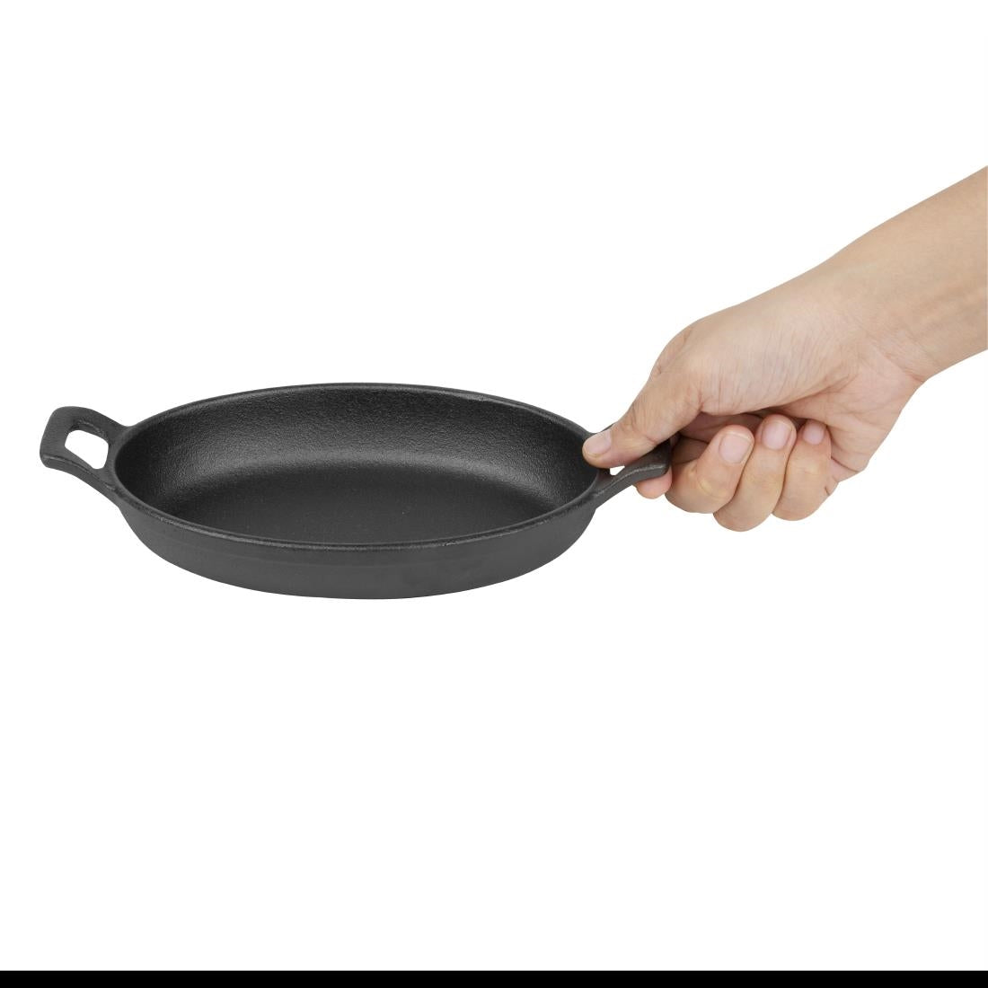 Plat à oreilles ovale en fonte Olympia 180 x 120 mm