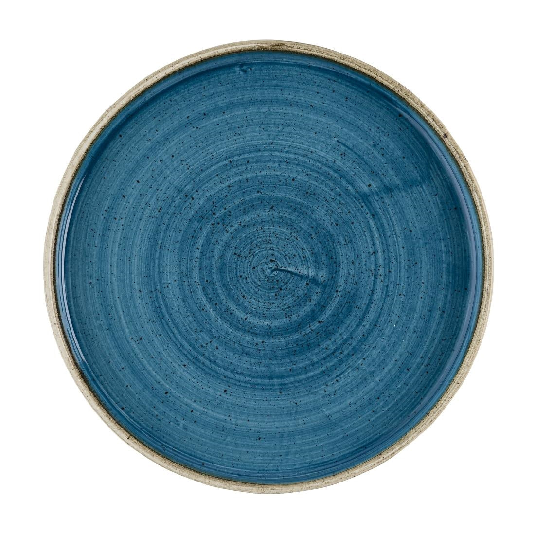 Assiettes avec rebord Churchill Stonecast Java Blue 210mm (Lot de 6)