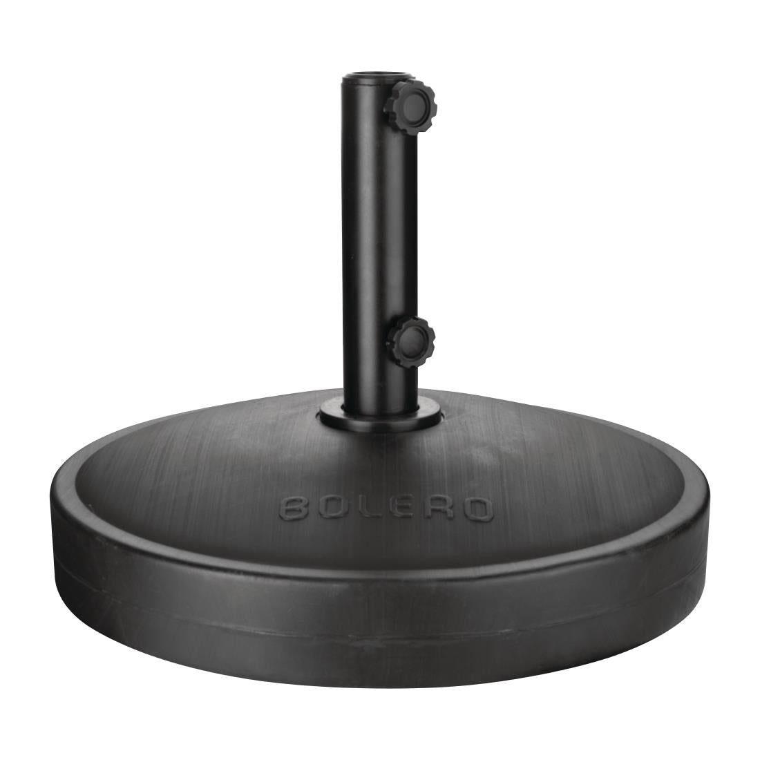 Pied de parasol en béton noir Bolero avec adaptateur 48/38mm - NISBETS