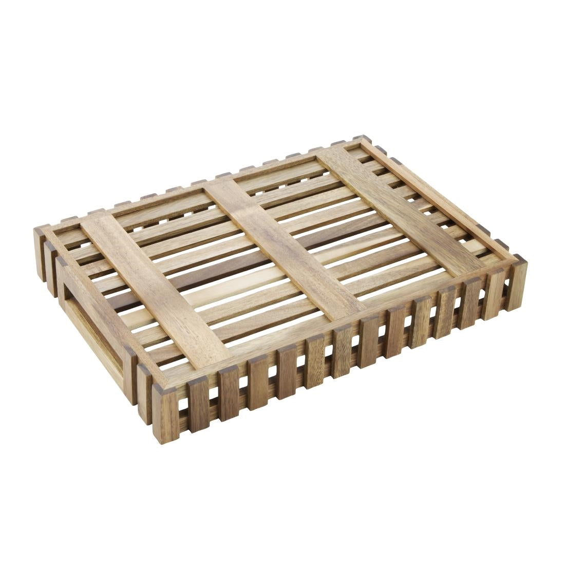 Petit casier en acacia Olympia 356x255mm