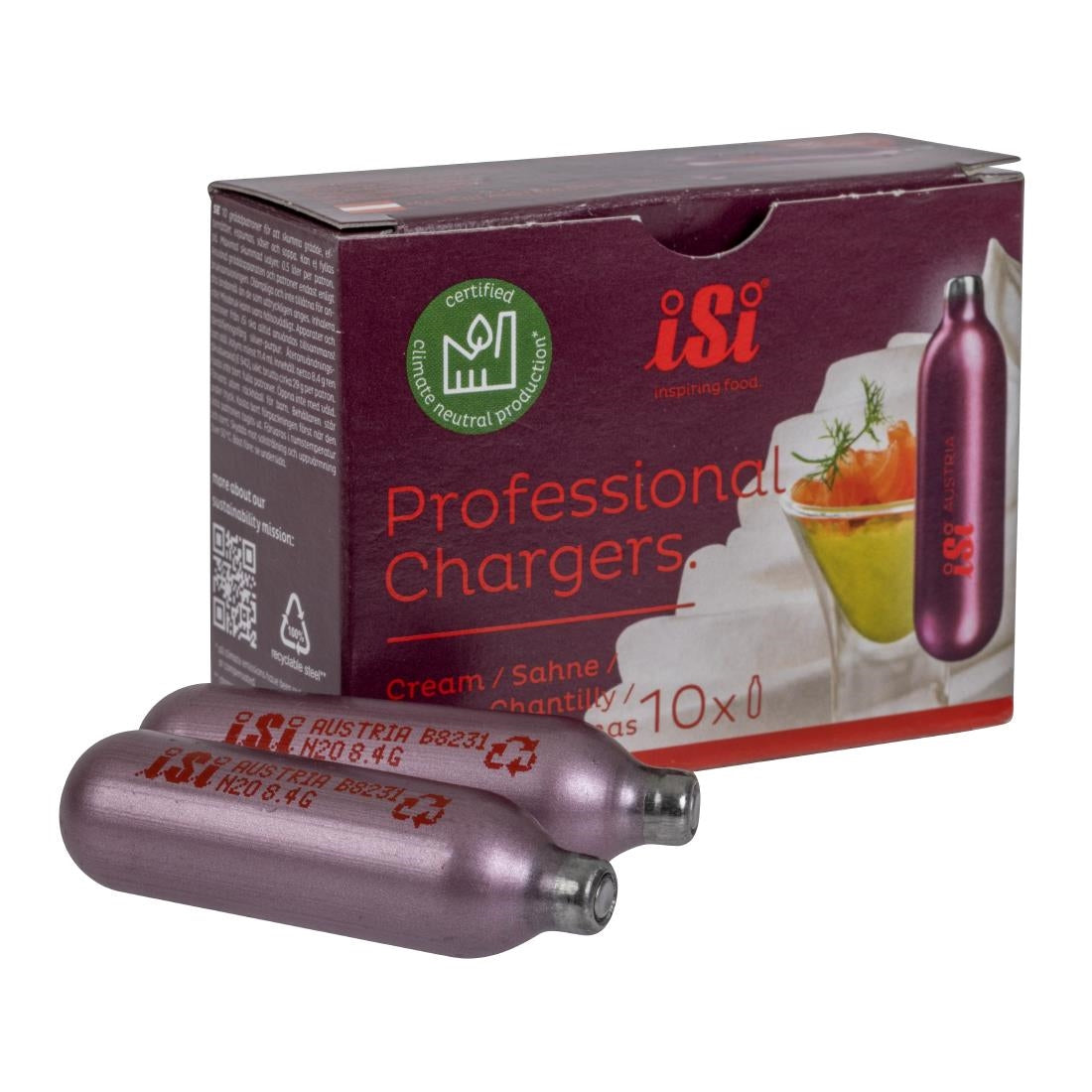 Recharges pour siphon à chantilly ISI (Lot de 10)