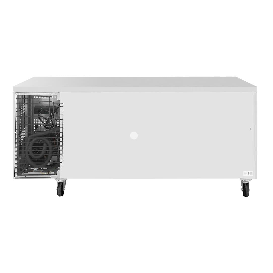 Table réfrigérée positive Polar série U 2 portes 2 tiroirs 242 L - NISBETS