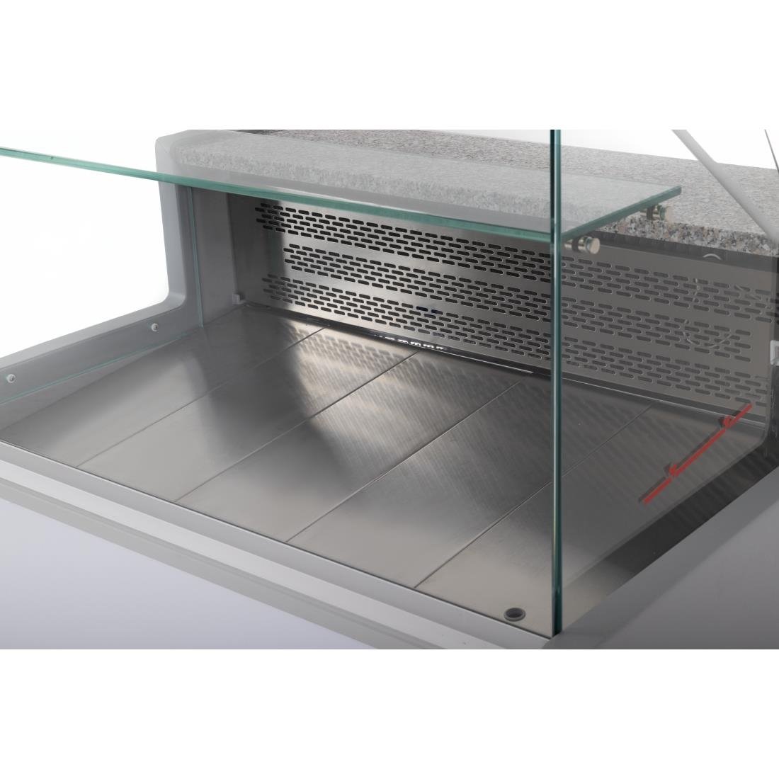 Comptoir de service réfrigéré noir Zoin Tibet - Taille 100 mm